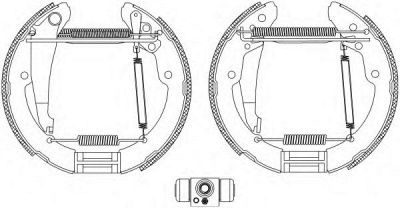 HELLA PAGID 8db355004461 -  Комплект тормозных колодок
